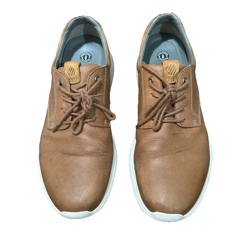 259156 PF50 AMHERST MENS SHOE 11 M TAN LEATHER LACE UP BY JOHNSTON & MURPHY‎